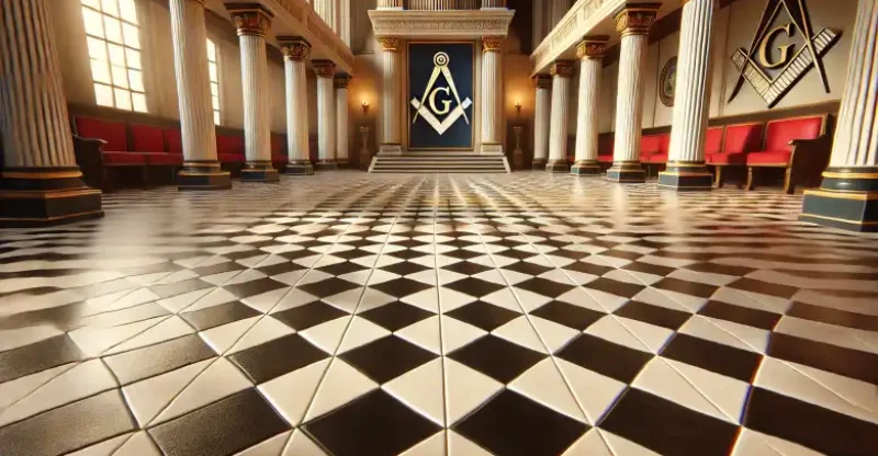 Pavimento Mosaico na Maçonaria