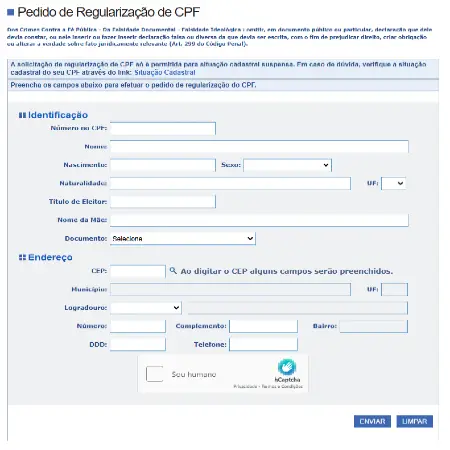 CPF Suspenso CPfr Suspenso